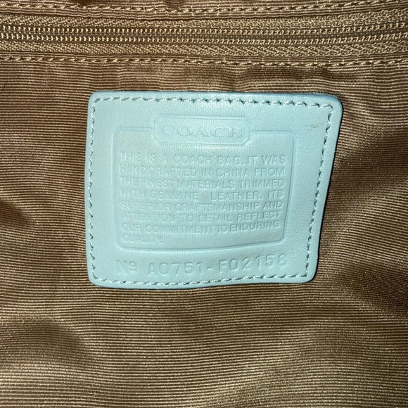 Coach Light Blue Hobo - Picture 13 of 16